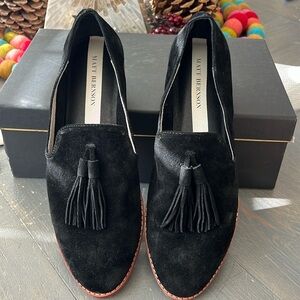 Matt Bernson Gently worn Emerson black suede loafers - size 7 with box